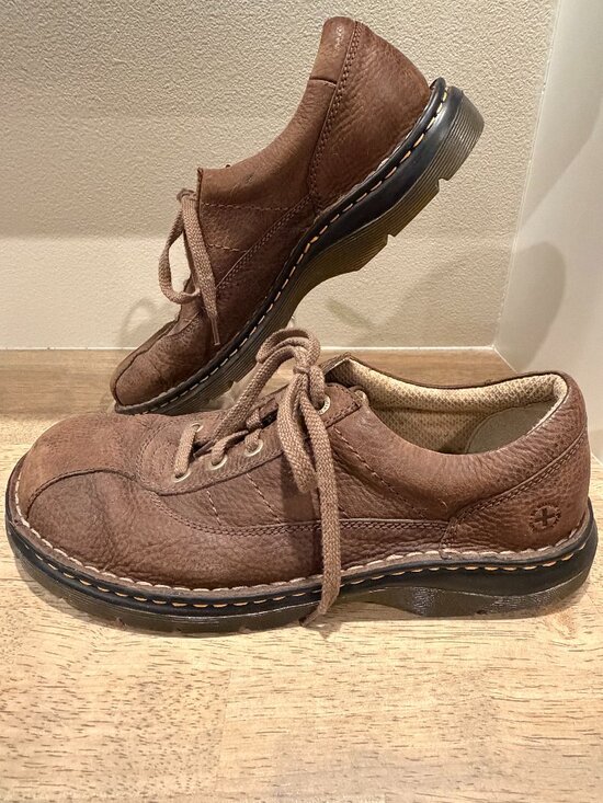 Dr. Martens Other - Dr. Martens John Brown Leather Oxford Shoes Mens Size 12 Low Top Walkers